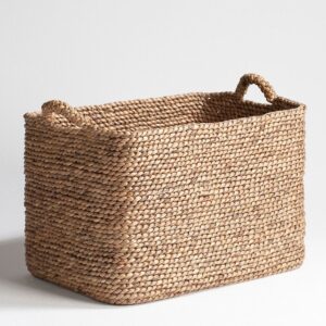 Rectangular Water Hyacinth Woven Basket