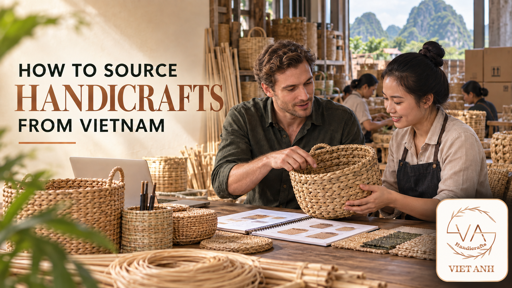 Learn how to source handicrafts from Vietnam through clear specifications, supplier checks, sampling, quality control, packaging, documents, and freight planning.